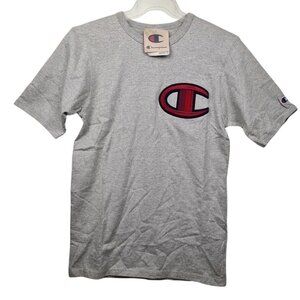 Champion Heritage Short Sleeve Men Tee Shirts Grey Logo